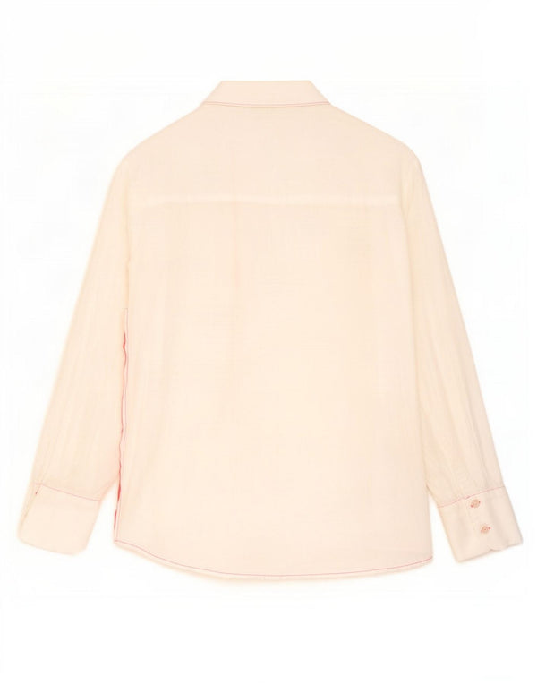 Zara Camisa Oversized Mulher UK 6 XS Branco