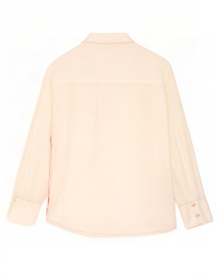 Zara Camisa Oversized Mulher UK 6 XS Branco