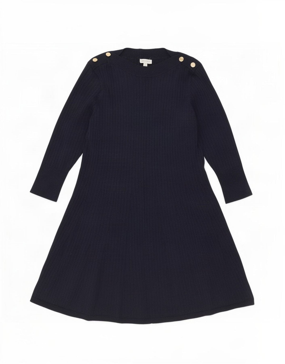 Vestido jumper feminino Monsoon Reino Unido 16 grande poliéster azul marinho