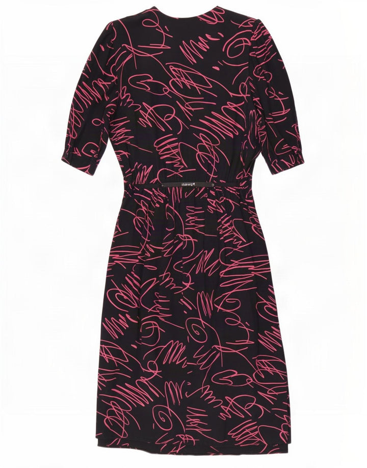 Yessica Vestido feminino By C&A Abstract Pattern Maxi EU 40 Médio Preto