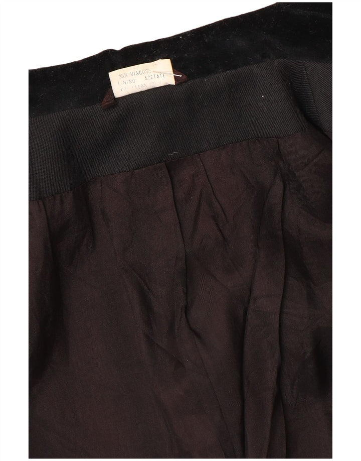 Rosami Jaqueta Blazer Feminina com 2 Botões Reino Unido 14 Grande Acetato Preto