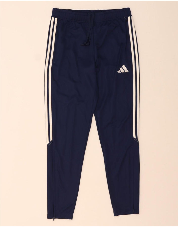 Calça de treino masculina Adidas Aeroready poliéster azul marinho médio