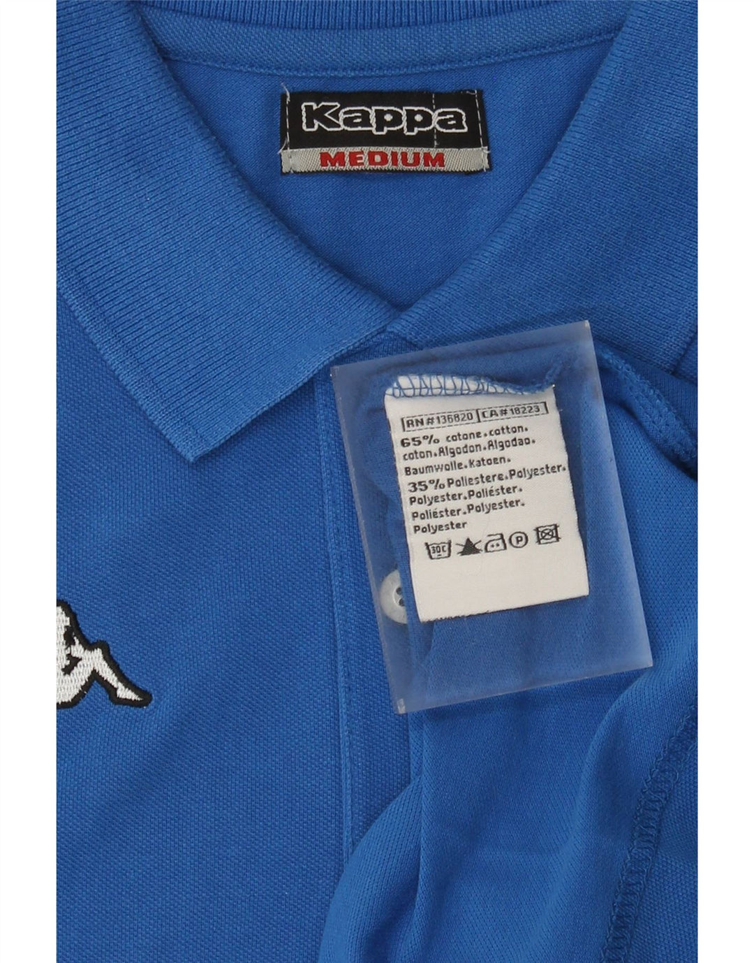 Camisa polo masculina KAPPA algodão azul médio