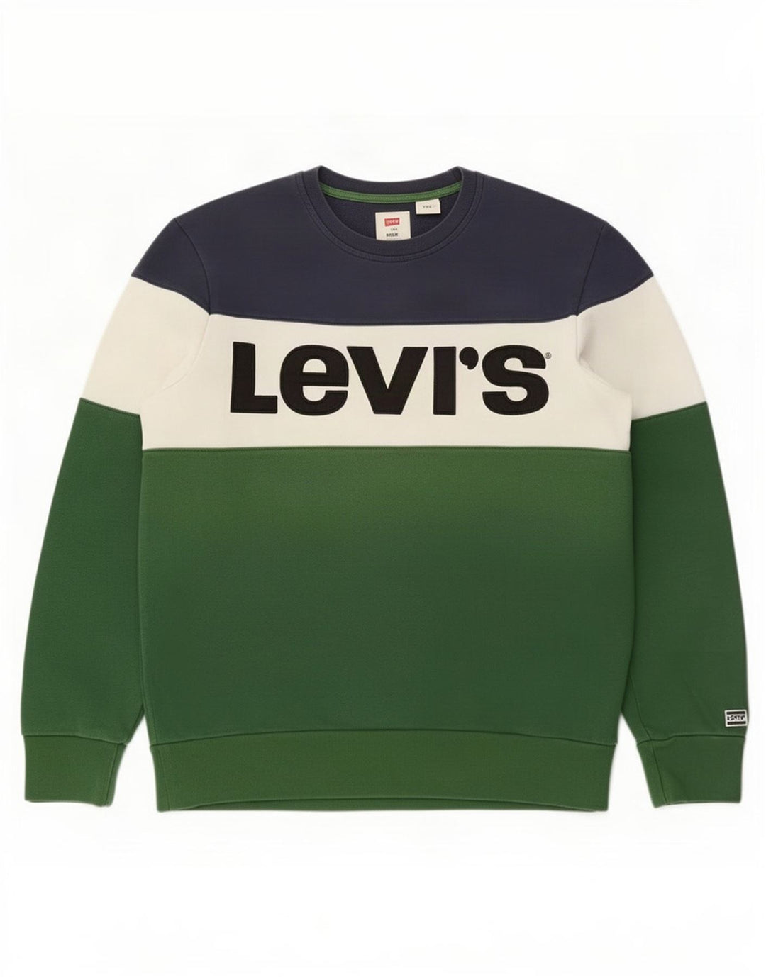 Moletom masculino Levi's Jumper médio multicolorido colorblock algodão