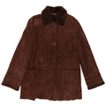 Casaco de shearling feminino Mabrun IT 46 grande shearling marrom