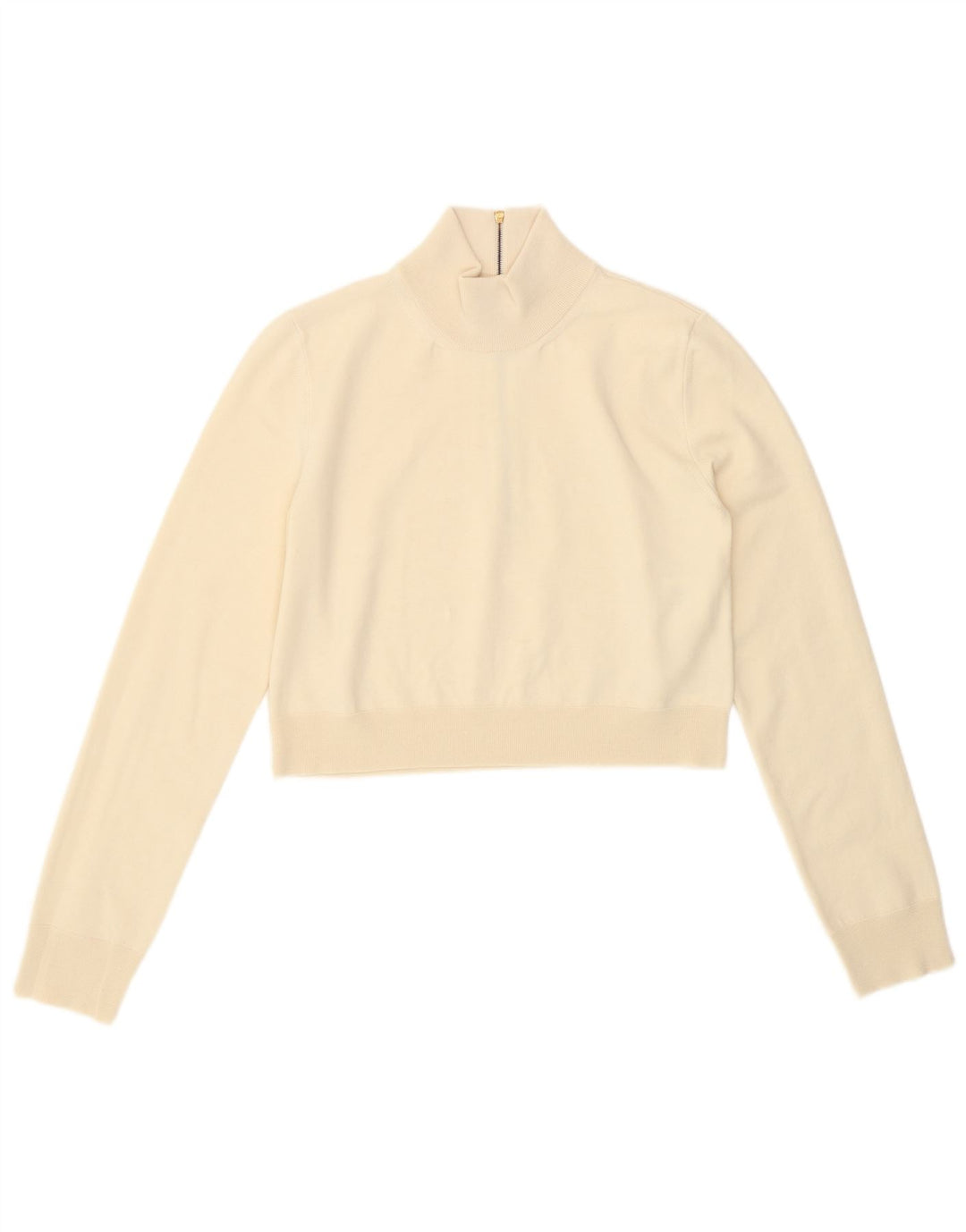 Suéter feminino Max Mara com gola tartaruga e gola alta Reino Unido 14 grande off white