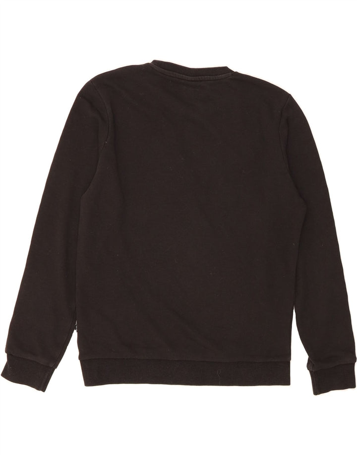 PUMA Mens Graphic Sweatshirt Jumper  Medium Black Cotton Vintage Puma and Second-Hand Puma from Messina Hembry 