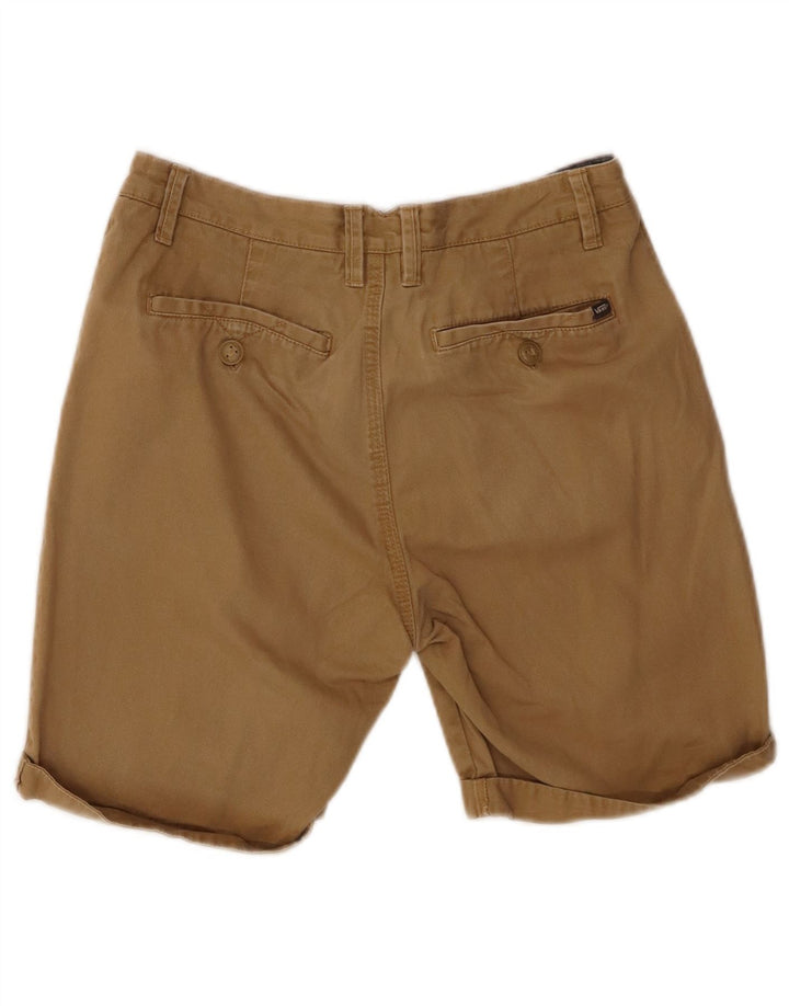 VANS Mens Chino Shorts W30 Médio Algodão Marrom