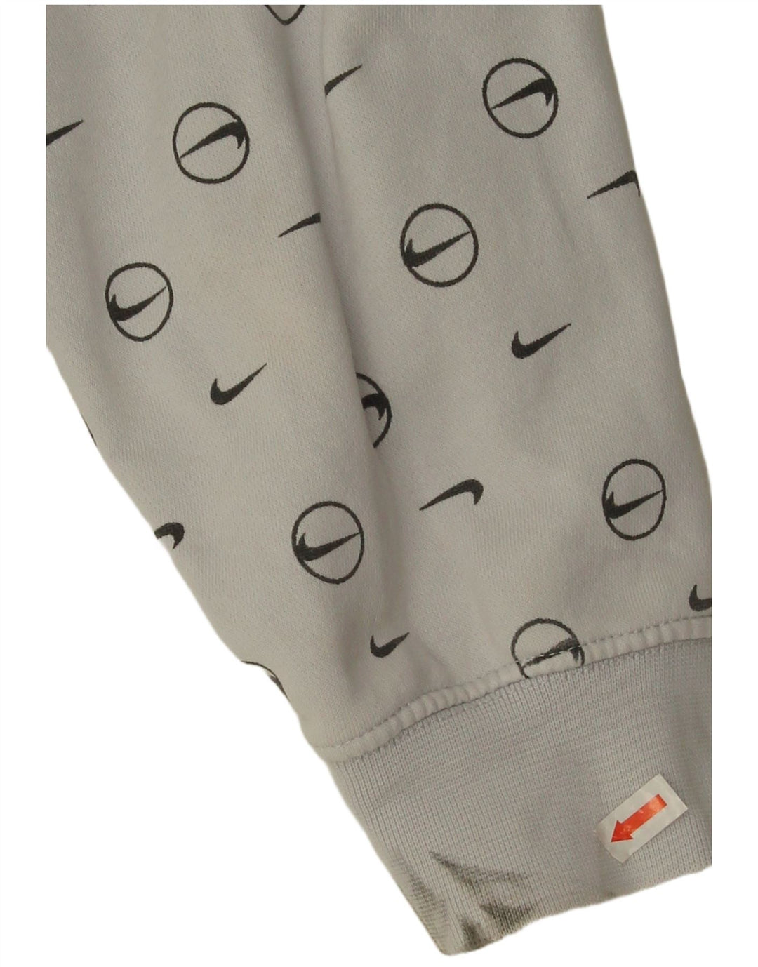 Moletom Nike Feminino Oversized Crop Graphic Jumper UK 10 Pequeno Cinza