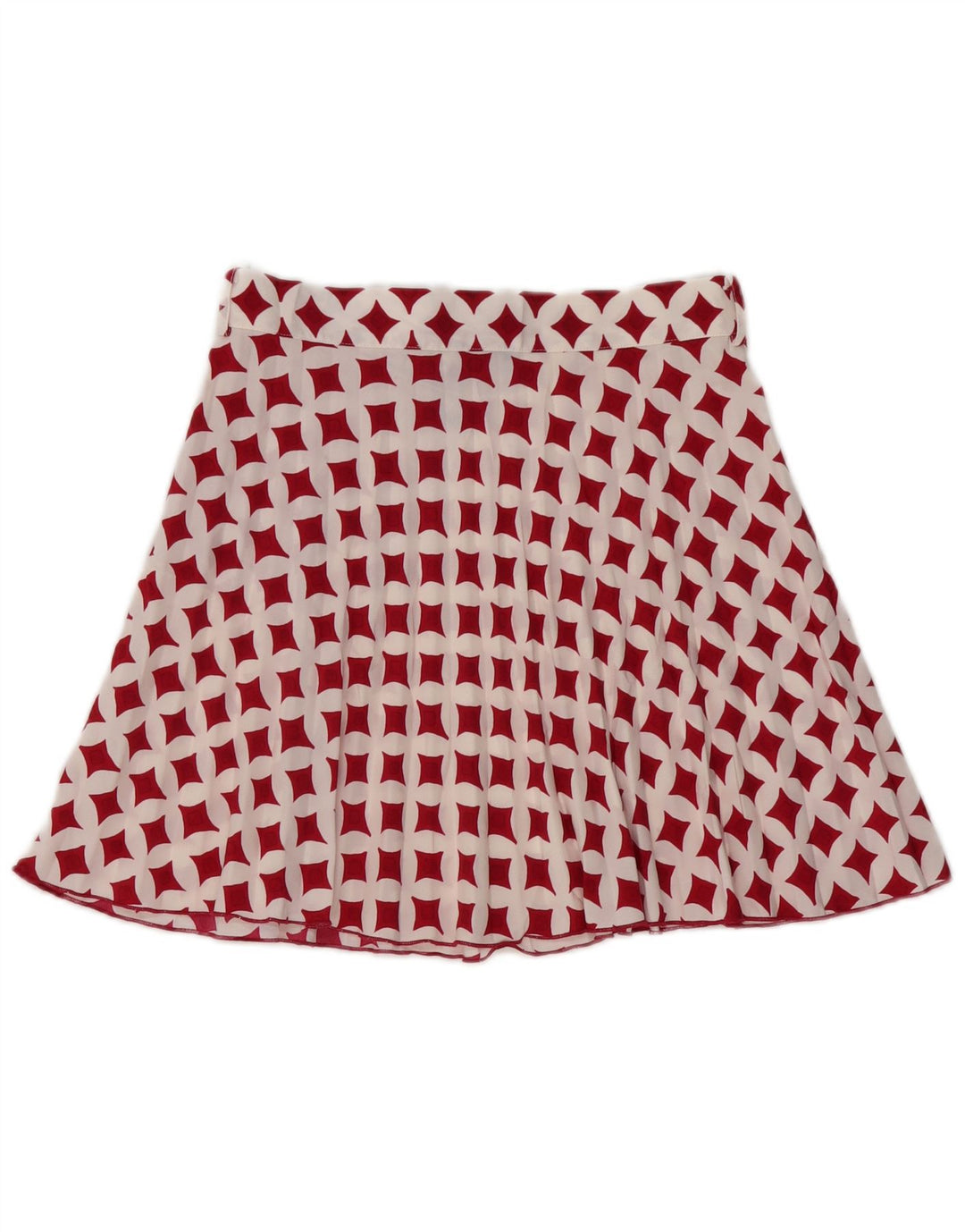 Zara Mini saia feminina média W28 branca geométrica