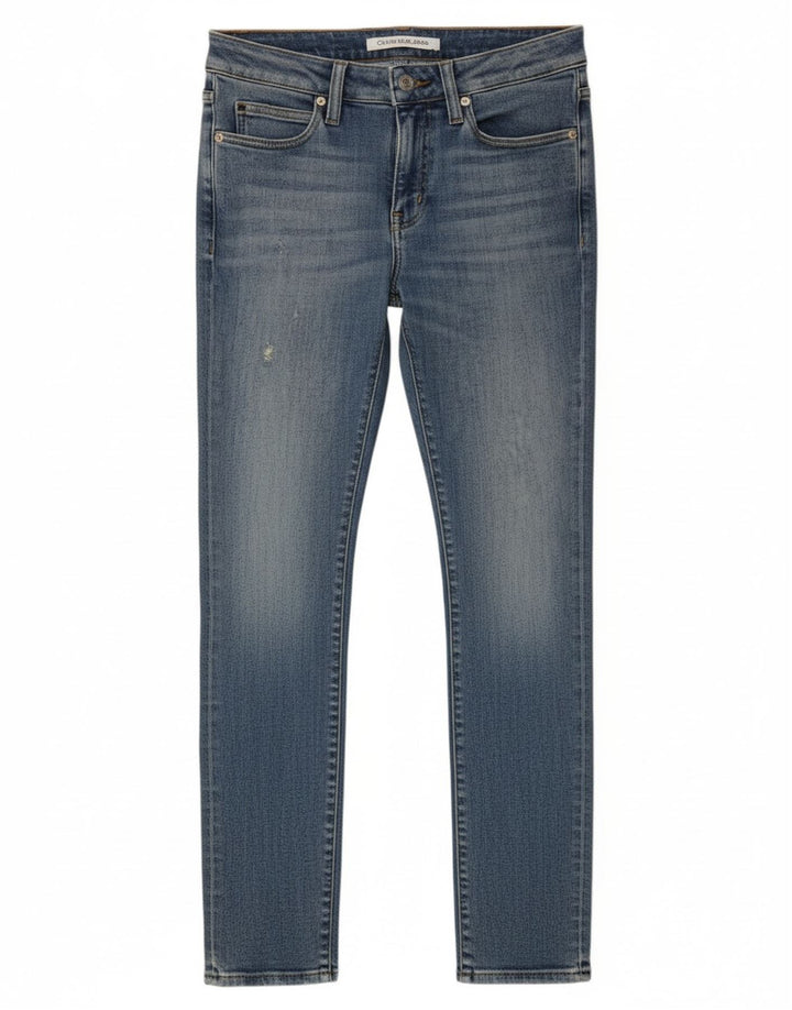 Calça jeans feminina CALVIN KLEIN W26 L30 azul algodão