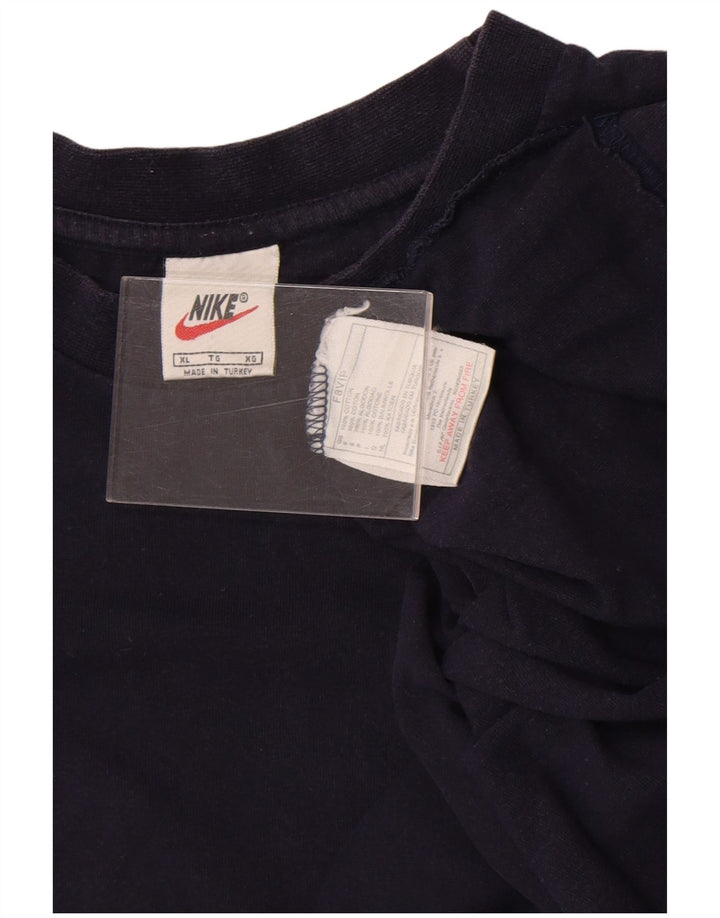 Camiseta masculina Nike Top XL azul marinho algodão