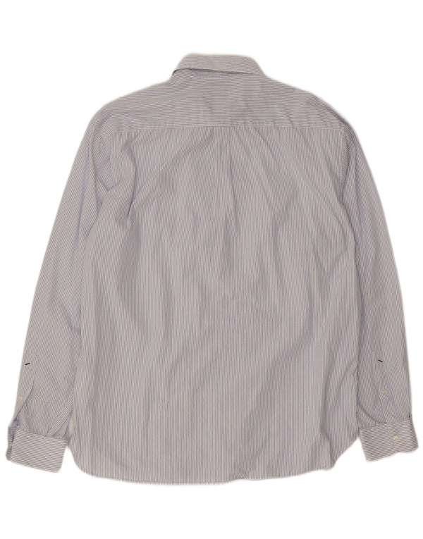 US Polo Assn. Camisa masculina XL risca de giz azul algodão