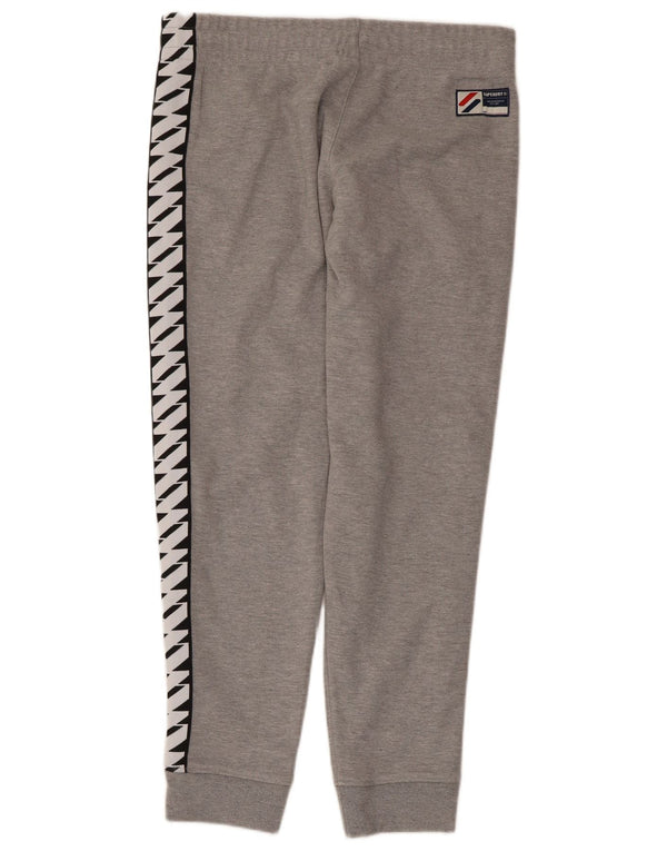 Superdry Mens Graphic Tracksuit Calças Joggers Medium Grey Colourblock