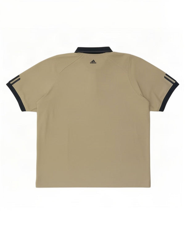 Camisa polo masculina Adidas UK 48/50 XL verde colorblock poliéster