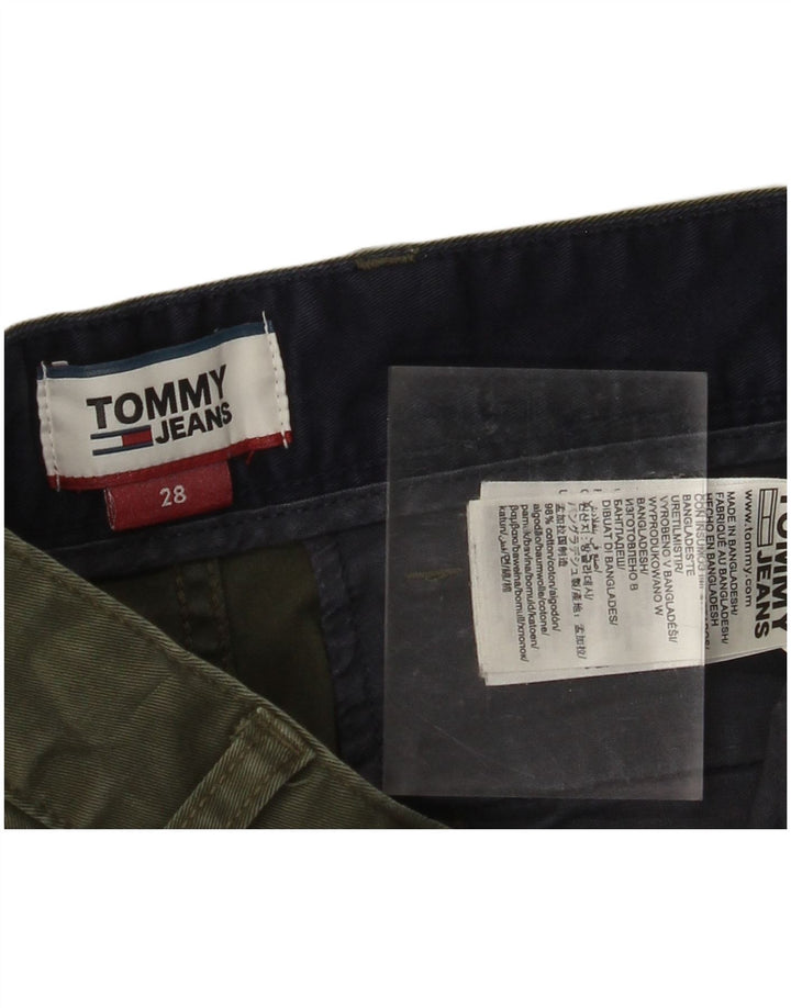 Shorts Chino feminino TOMMY HILFIGER W28 algodão cáqui médio