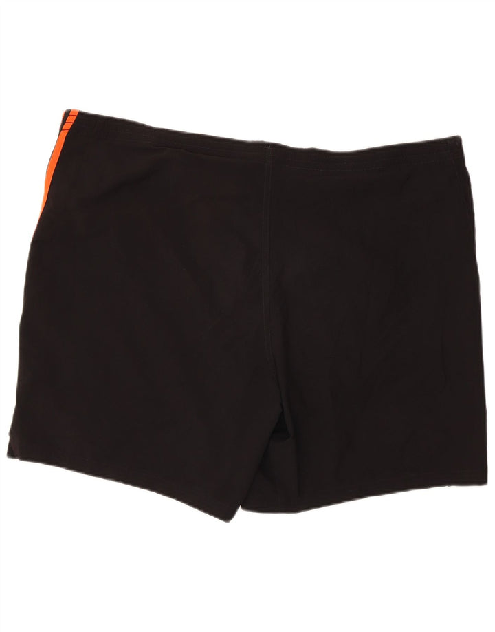 Shorts esportivos masculinos Adidas grande poliéster preto