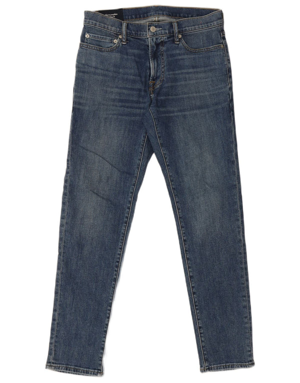 Calça jeans skinny masculina Abercrombie & Fitch W30 L30 azul algodão