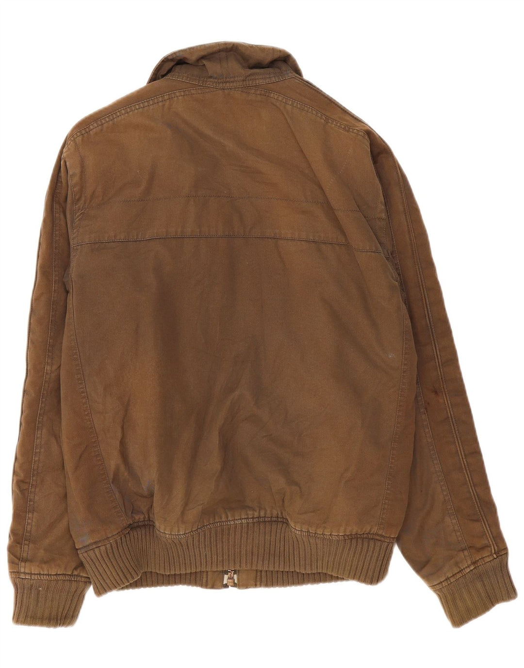 Jaqueta bomber masculina Marks & Spencer Reino Unido 36 algodão cáqui pequeno