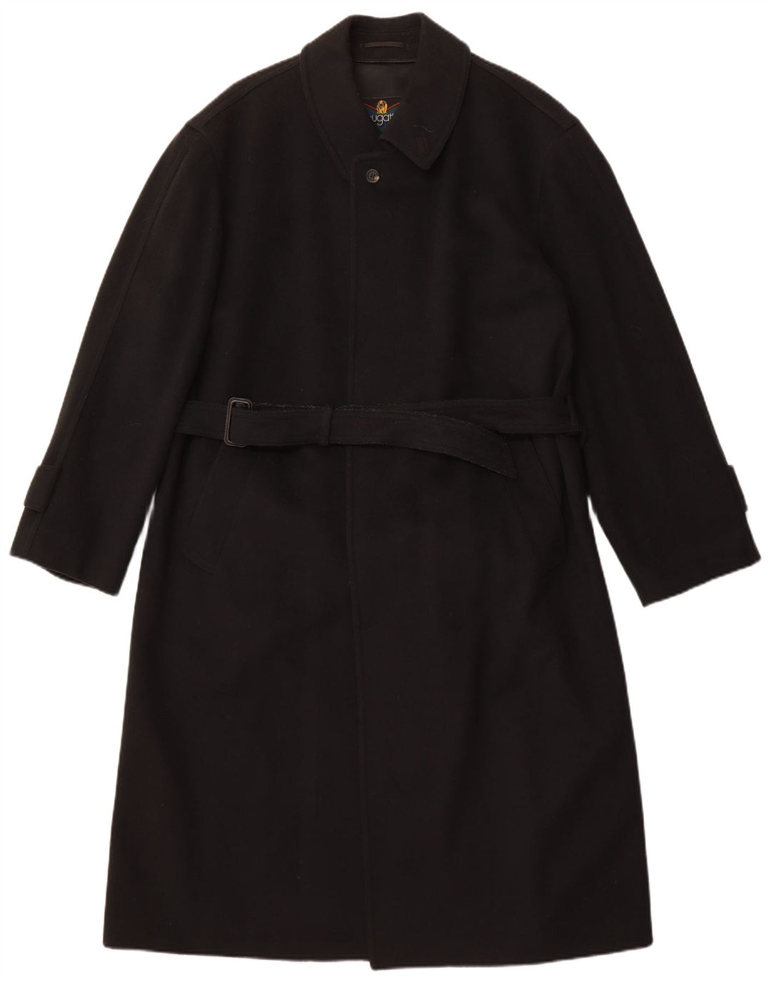 Sobretudo masculino Bugatti UK 38 lã preta média