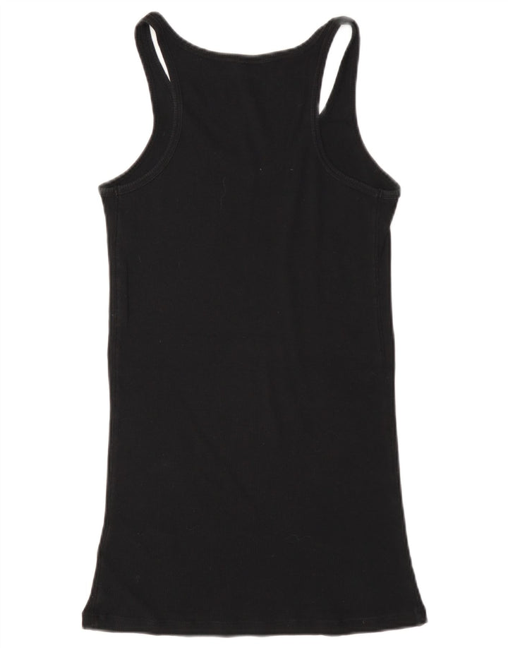 Colete feminino Guess com estampa gráfica UK 8 pequeno algodão preto