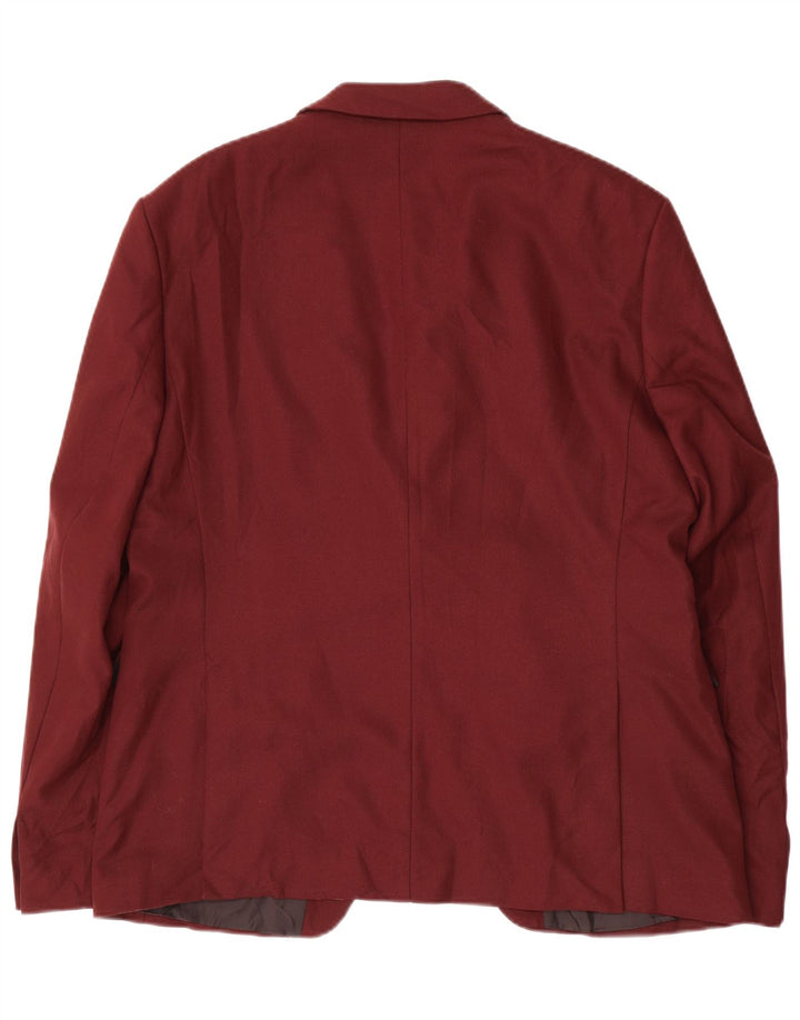 Jaqueta blazer masculina Zara com 1 botão EU 54 XL Borgonha