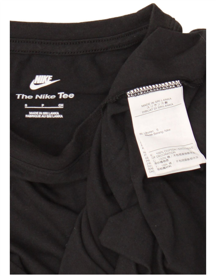 Camiseta masculina Nike Top pequeno algodão preto