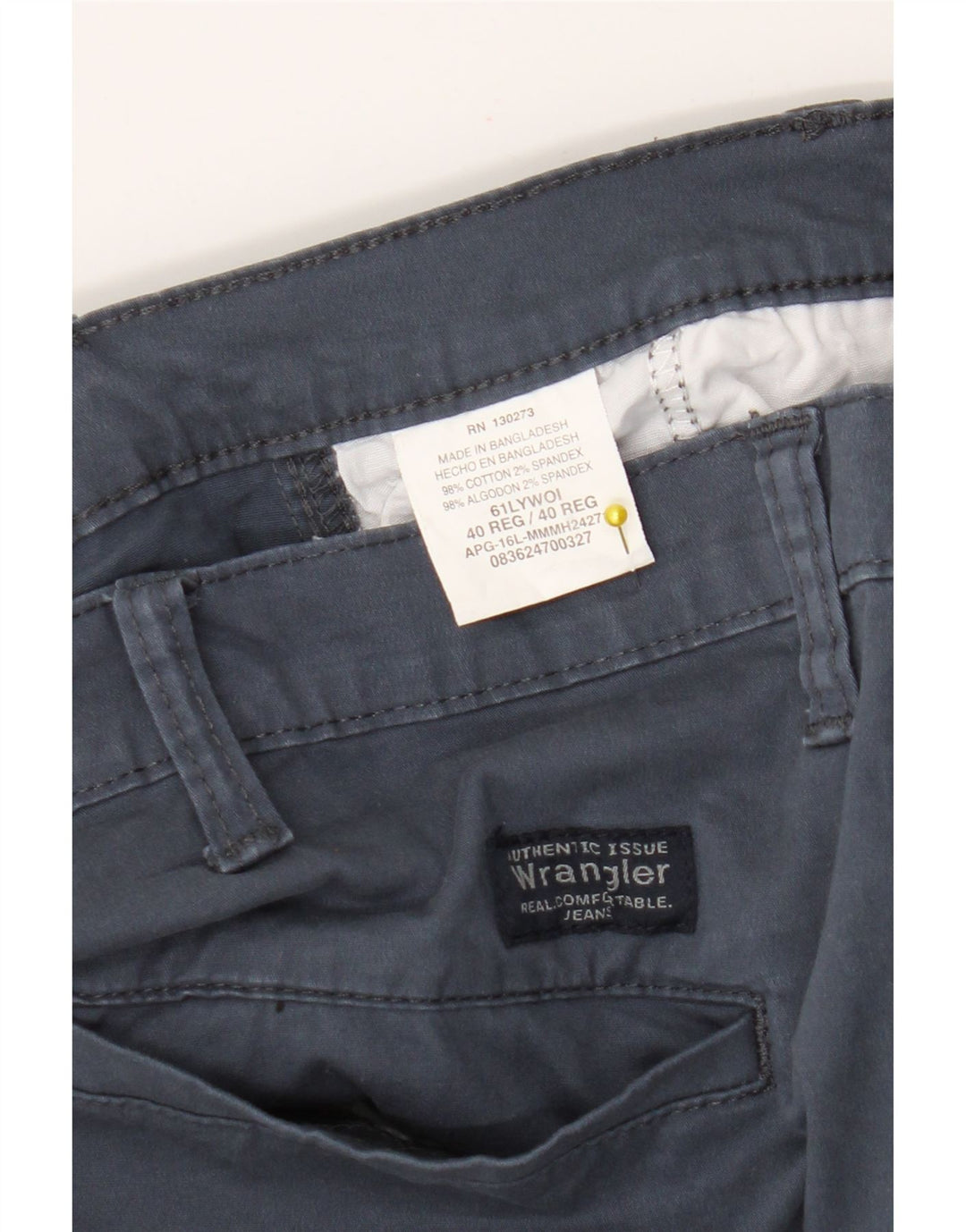 Shorts cargo masculino Wrangler W40 XL azul marinho algodão