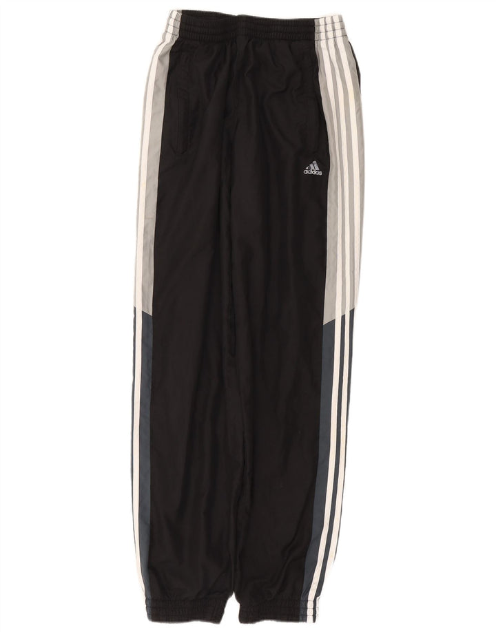 Calça de treino masculina Adidas Joggers pequeno preto colorblock poliéster