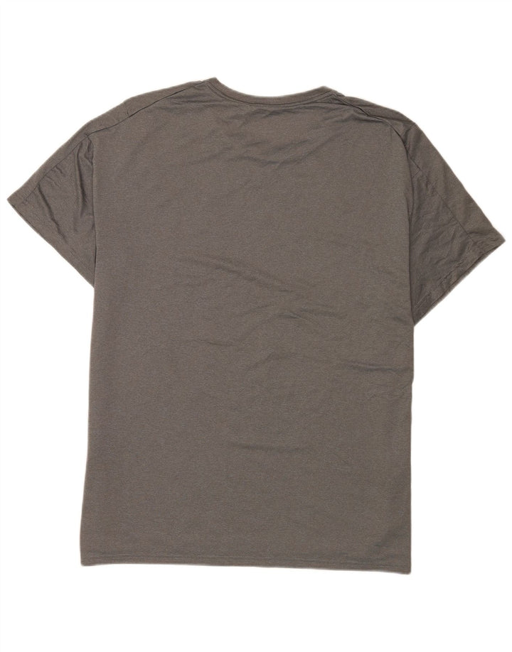 Camiseta masculina Nike Dri Fit Top XL cinza manchado de poliéster