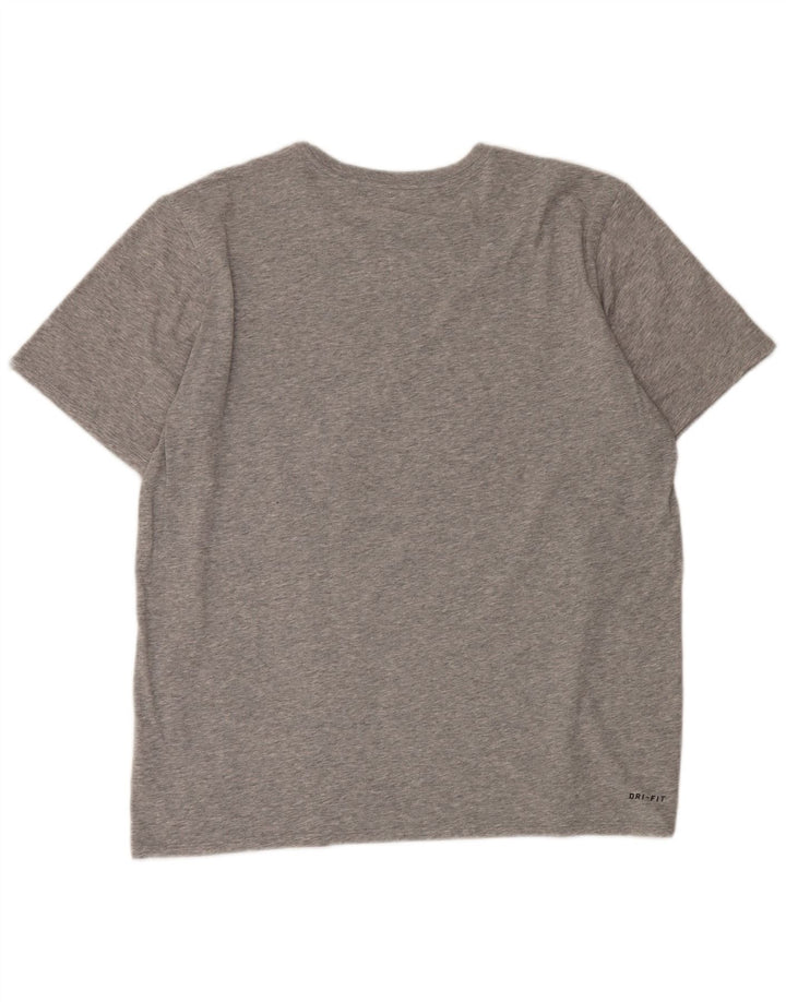 Camiseta masculina NIKE Dri Fit Top XL cinza algodão