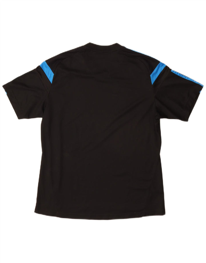 ADIDAS Mens Climacool T-Shirt Top Médio Preto Colourblock
