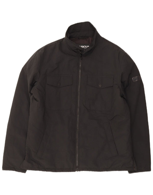 Jaqueta corta-vento masculina Barbour UK 40 grande preta