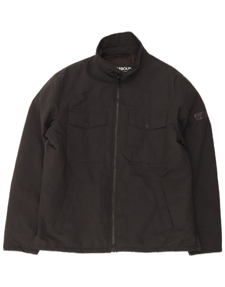 Jaqueta corta-vento masculina Barbour UK 40 grande preta