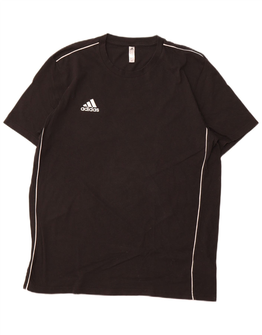 Camiseta masculina Adidas grande algodão preto