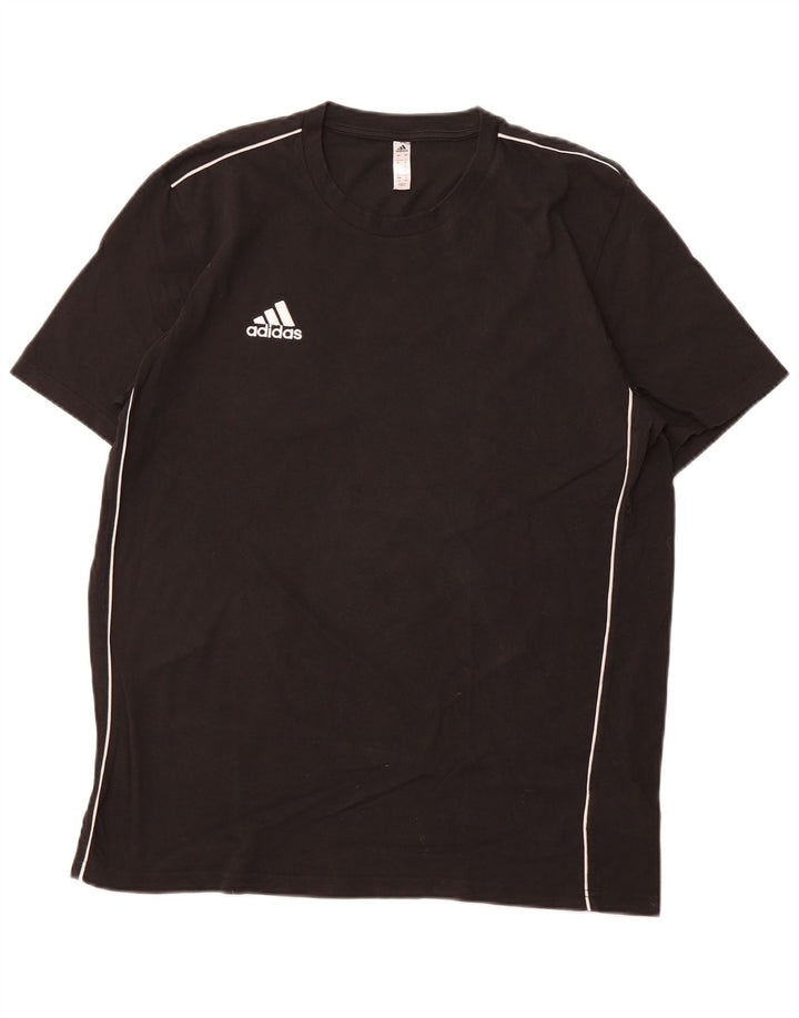 Camiseta masculina Adidas grande algodão preto
