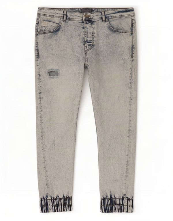Zara Mens Distressed Joggers Slim Jeans EU 44 Grande W34 L28 Azul