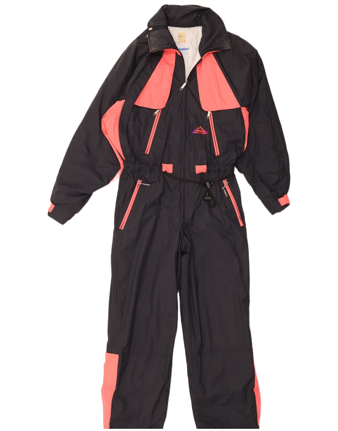 Macacão de esqui feminino Aesse IT 44 poliéster colorblock preto médio