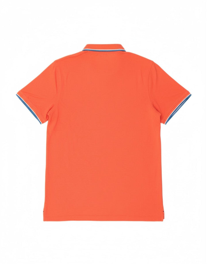 Camisa polo masculina JACK & JONES grande algodão laranja
