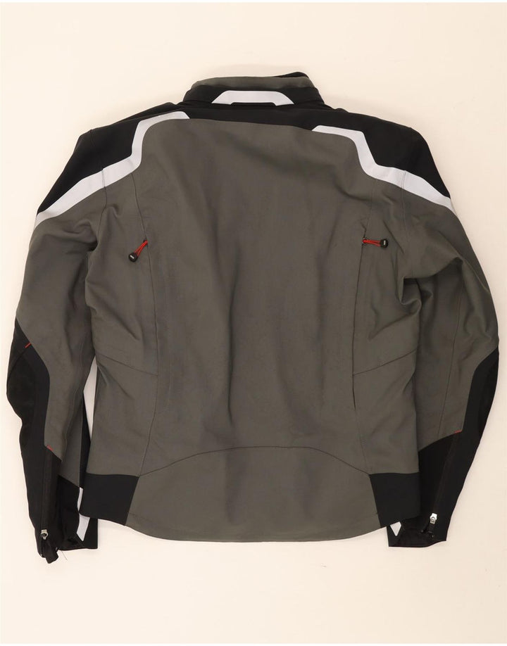 Jaqueta BMW Motorrad masculina Racer IT 50 grande cinza Colourblock poliamida