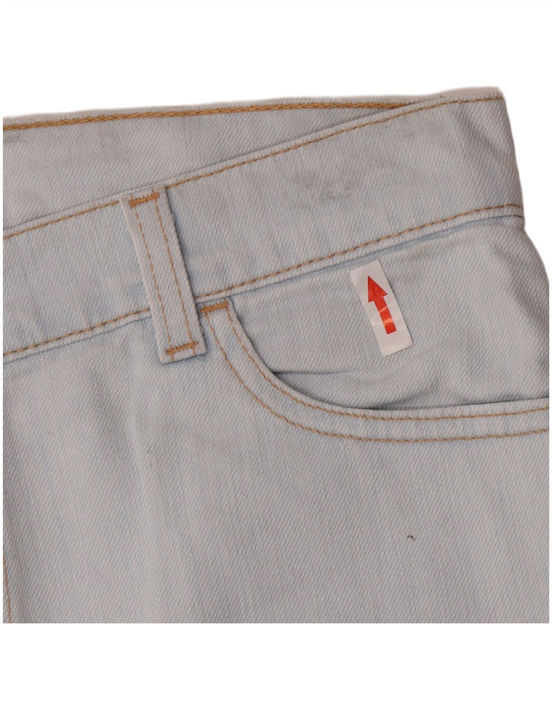 Saia jeans feminina Levi's W32 grande algodão azul