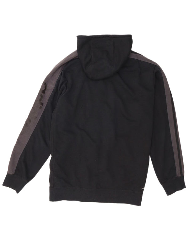 Suéter masculino Adidas Climalite Graphic Zip com capuz XL preto colorblock