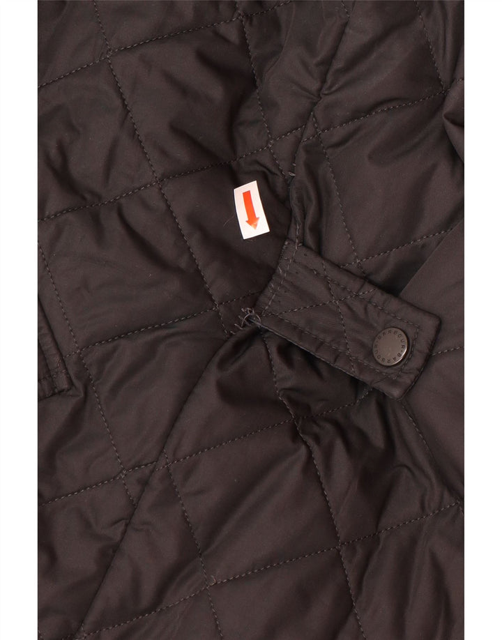 Jaqueta acolchoada masculina BARBOUR UK 36 poliéster preto pequeno