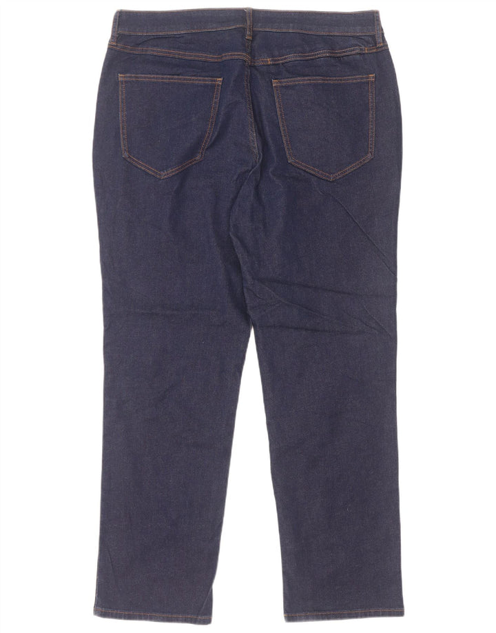 Calça jeans reta masculina Rohan W36 L29 algodão azul marinho