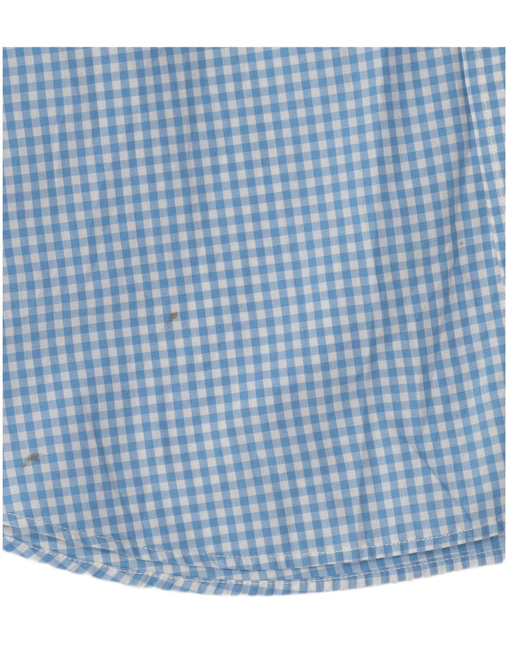 Camisa masculina Boden Regular Fit XL azul algodão guingão