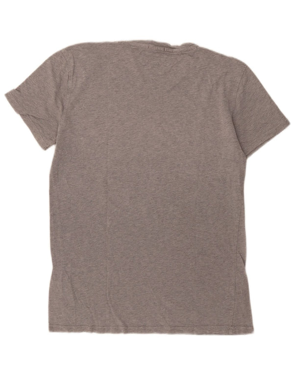 Tommy Hilfiger Camiseta masculina regular fit top pequeno cinza