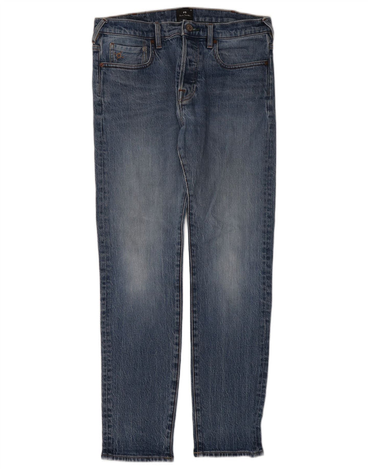 Calça Jeans Slim Masculina Paul Smith W32 L30 Azul Algodão