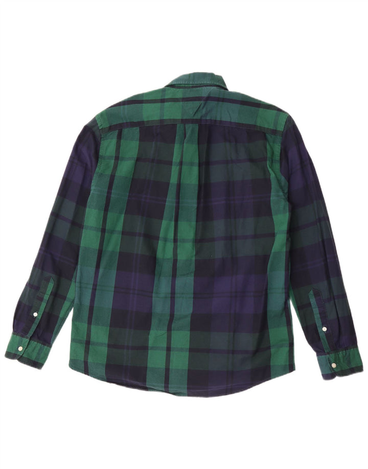 Camisa Tommy Hilfiger Masculina Regular Fit Grande Xadrez Verde
