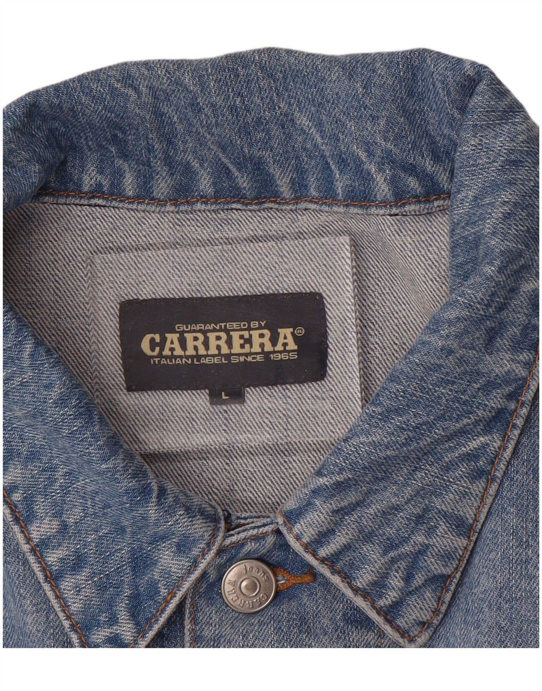 Jaqueta jeans masculina CARRERA UK 40 grande algodão azul