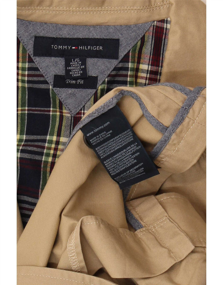 Tommy Hilfiger Mens trim fit 2 Button Blazer Jacket Reino Unido 40 Grande Bege